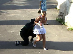 Ghetto queen learns her place voyeur video #2