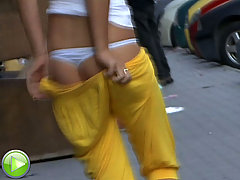 Epic Blonde Sharking voyeur video #4