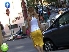 Epic Blonde Sharking voyeur video #1