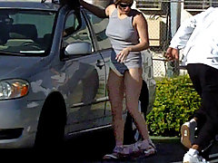 Cutie gets sharked in public! voyeur video #1