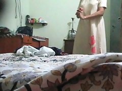 Pregnent aunty taking her clothes off voyeur video #1