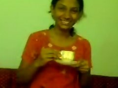 Young sexy girl showing her sexy boobs voyeur video #1