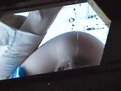 Explicit video episodes starring pissing gals who think that they are alone voyeur video #2