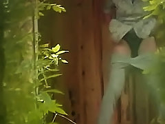 Pissing is a stuff when girls must be alone, they must be sure that nobody's watching them performing such an important thing! voyeur video #1