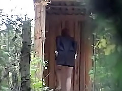 Pissing is a stuff when girls must be alone, they must be sure that nobody's watching them performing such an important thing! voyeur video #4