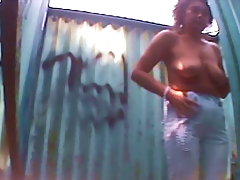 Nice blonde finally reached the beach voyeur video #2